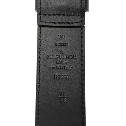 Louis Vuitton Calfskin 35mm Pont Neuf Belt 90 36 Black 3 of 5
