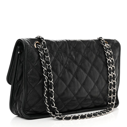 Chanel Caviar Quilted Large French Riviera Flap Black 3 of 13