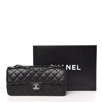 Chanel Caviar Quilted East West Flap Black 10 of 10