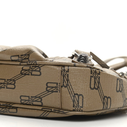 Balenciaga Coated Canvas BB Monogram Le Cagole Mini Purse With Chain Beige Brown 10 of 10