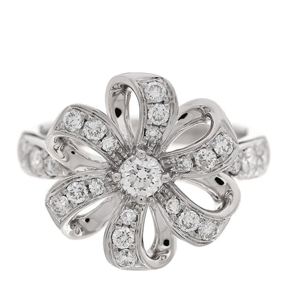 Parker & West by FASHIONPHILE Platinum Diamond Bow Ring 52 6 1 of 6