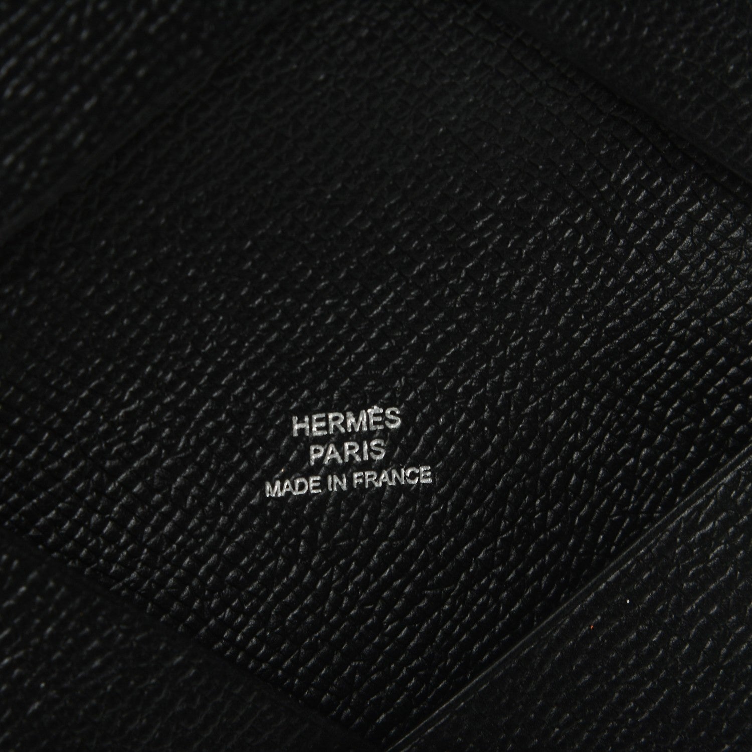 Hermes Epsom Calvi Card Case Black 6 of 6