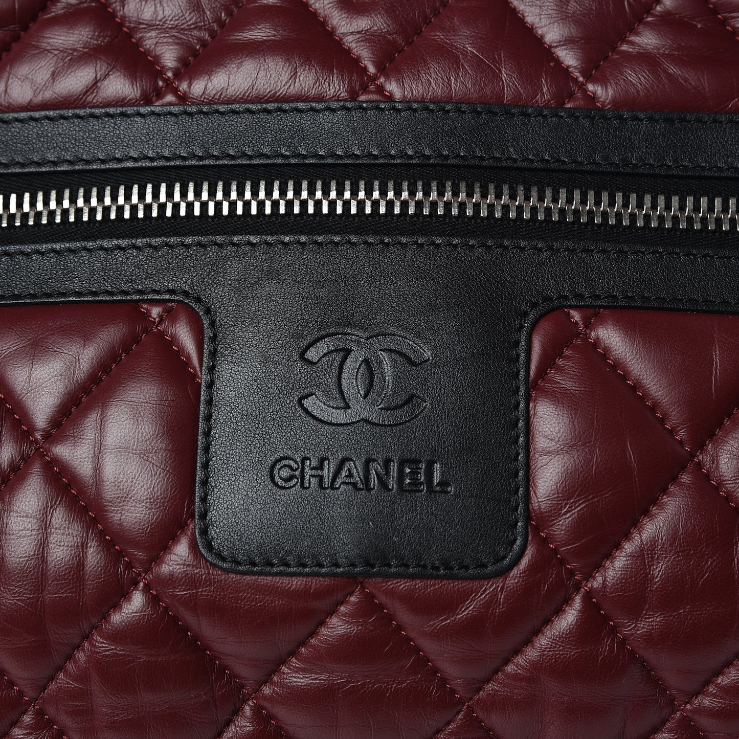 Lambskin Coco Cocoon Bowler Burgundy