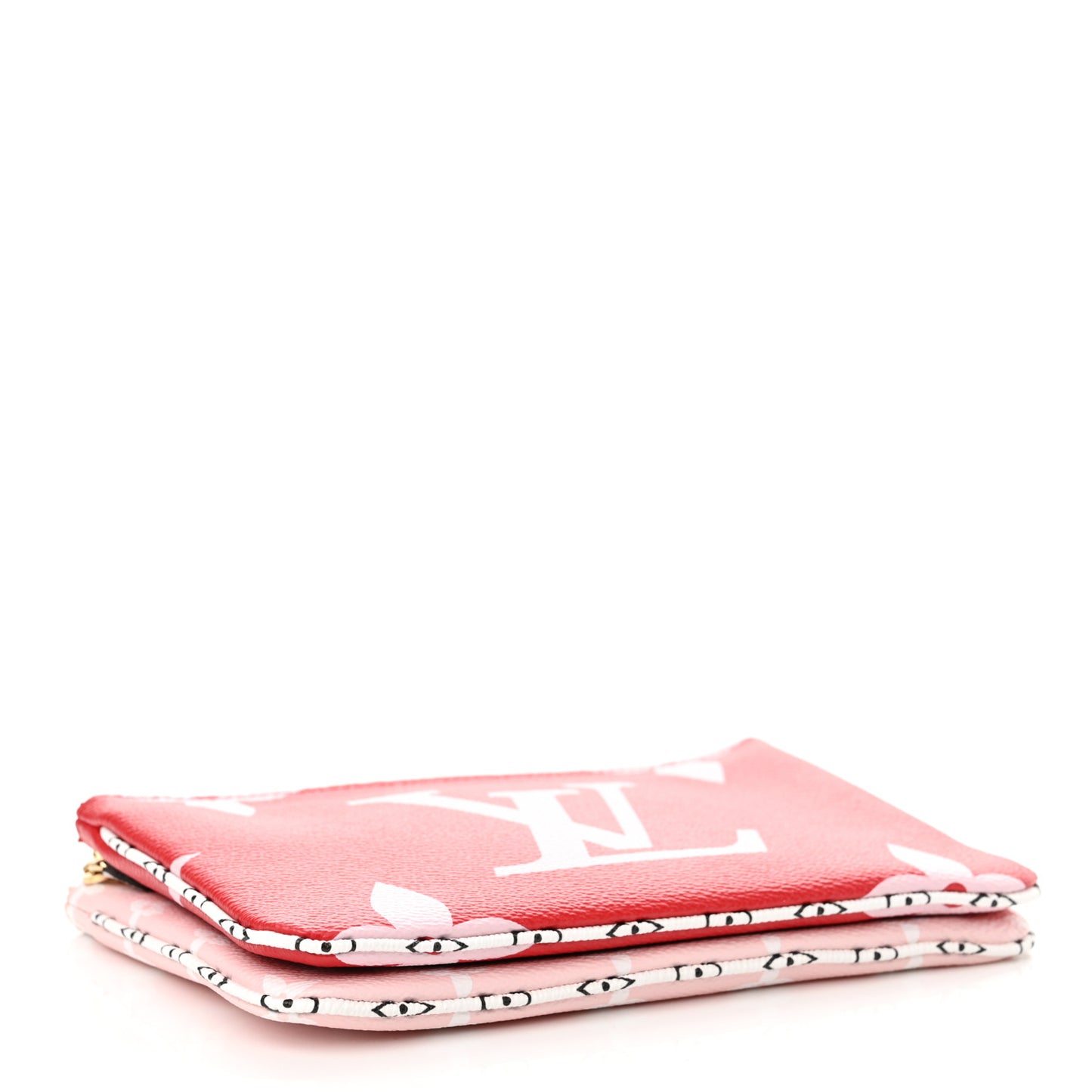 Monogram Giant Double Zip Pochette Rouge