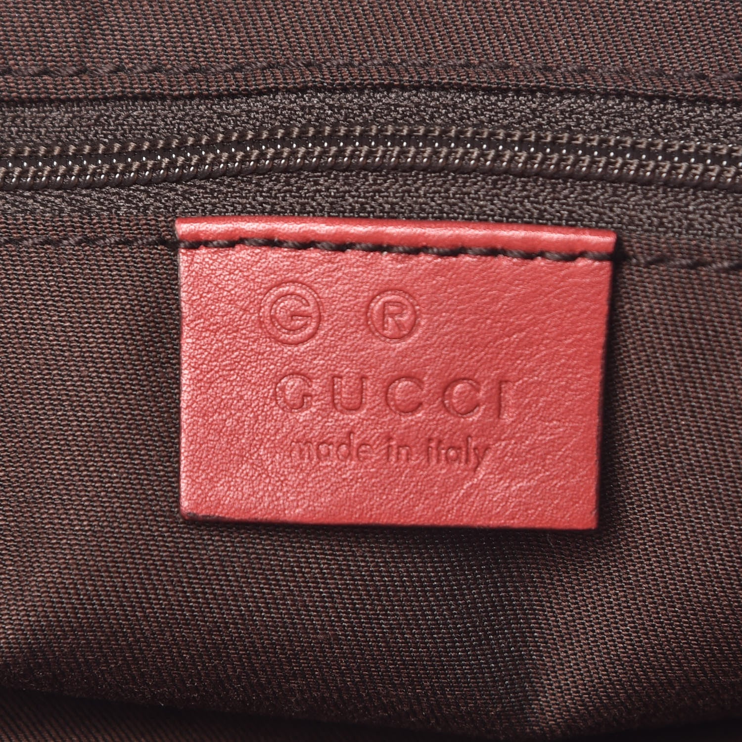 Gucci Guccissima Half Moon Bamboo Ring Hobo Red 6 of 12
