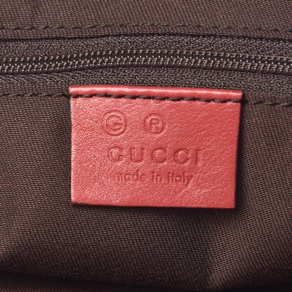 Gucci Guccissima Half Moon Bamboo Ring Hobo Red 6 of 12