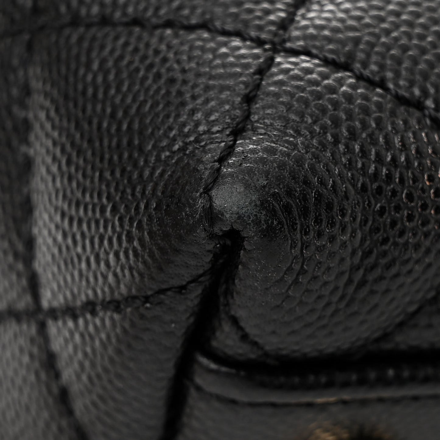 Caviar Quilted Small Coco Handle Flap Black