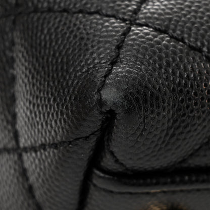 Chanel Caviar Quilted Small Coco Handle Flap Black 12 of 13