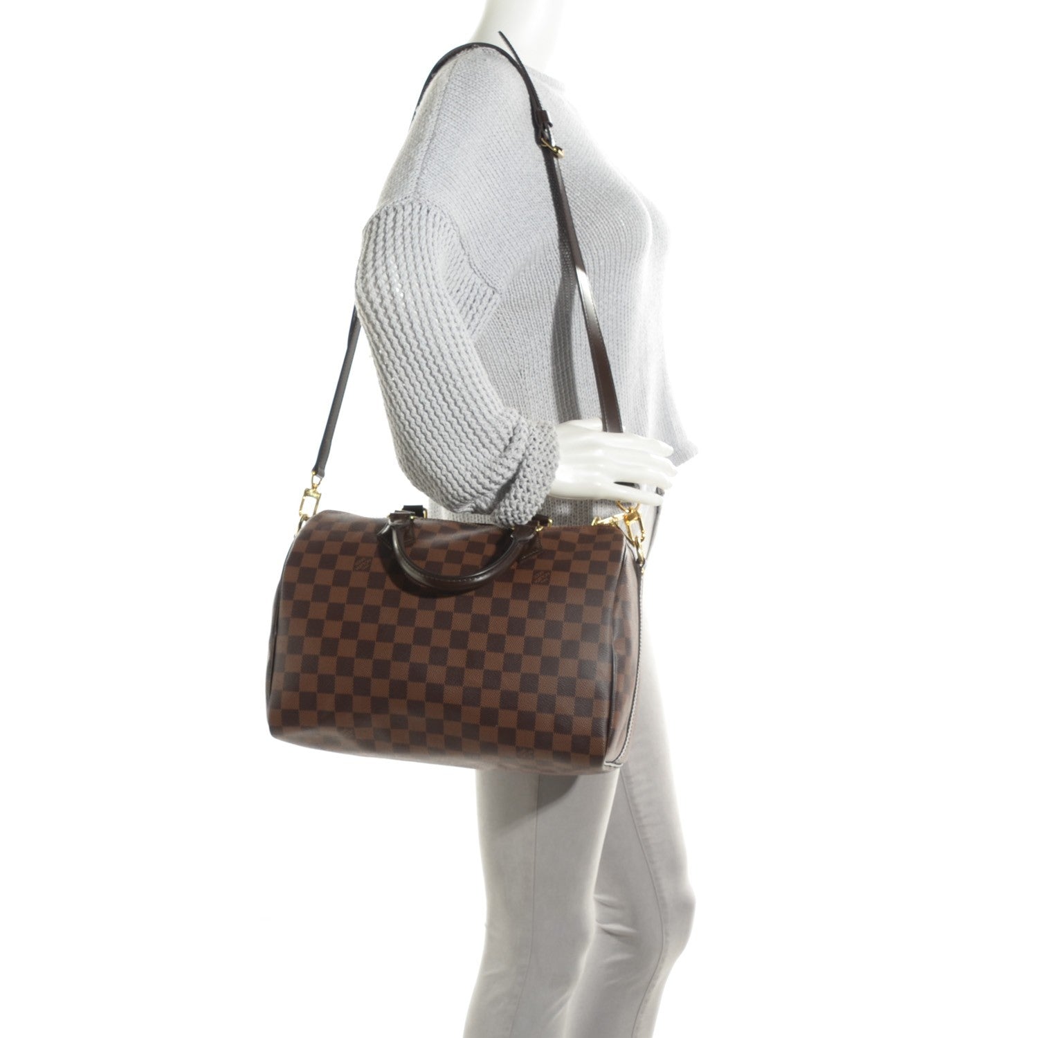 Louis Vuitton Damier Ebene Speedy Bandouliere 30 2 of 8