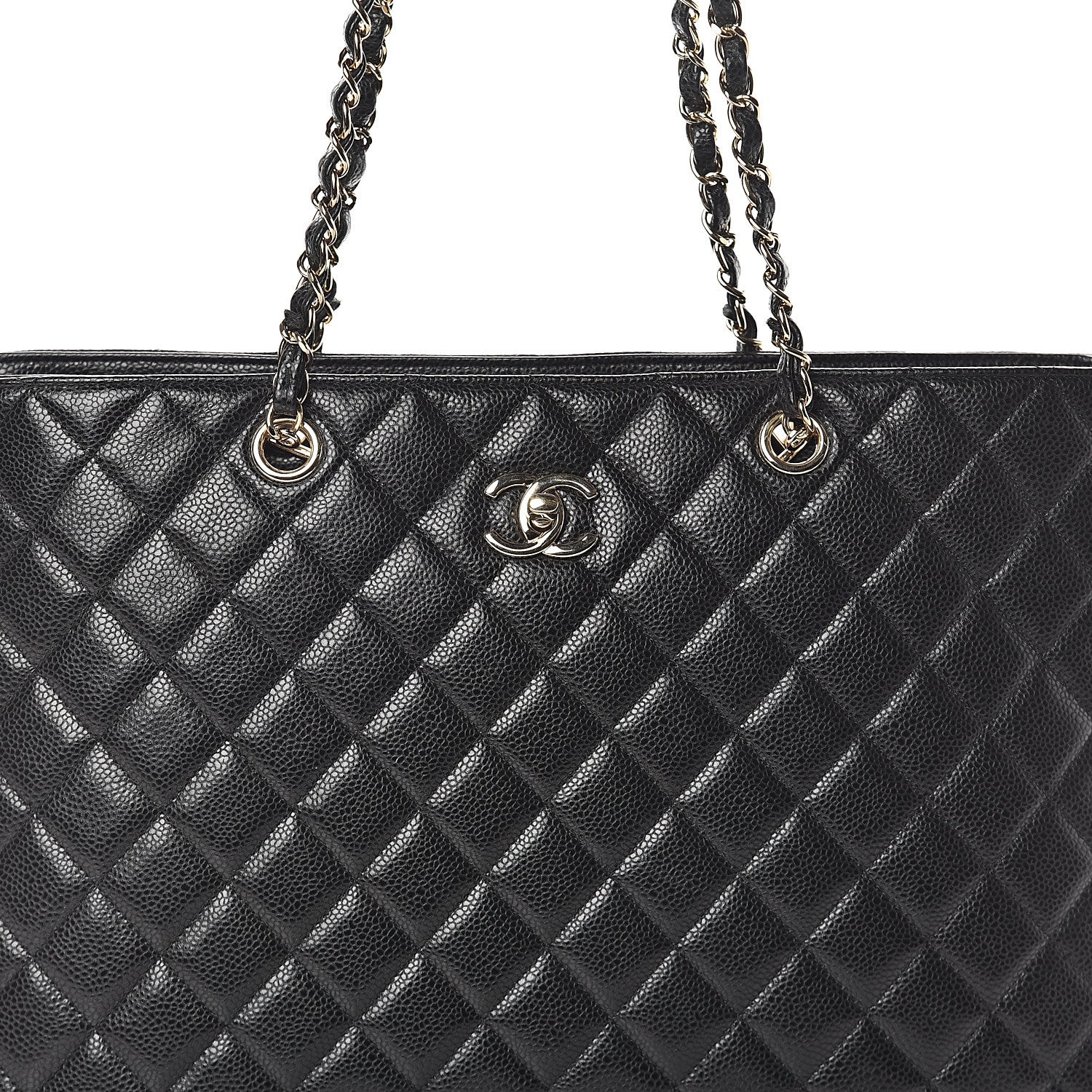 Chanel Caviar Quilted Large Shopping Tote Black 7 of 9