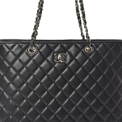 Chanel Caviar Quilted Large Shopping Tote Black 7 of 9