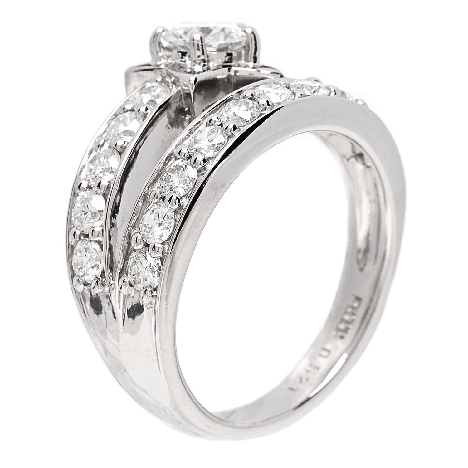 Parker & West by FASHIONPHILE Platinum Diamond 1.50ctw Shooting Star Ring  53 6.5 6 of 10