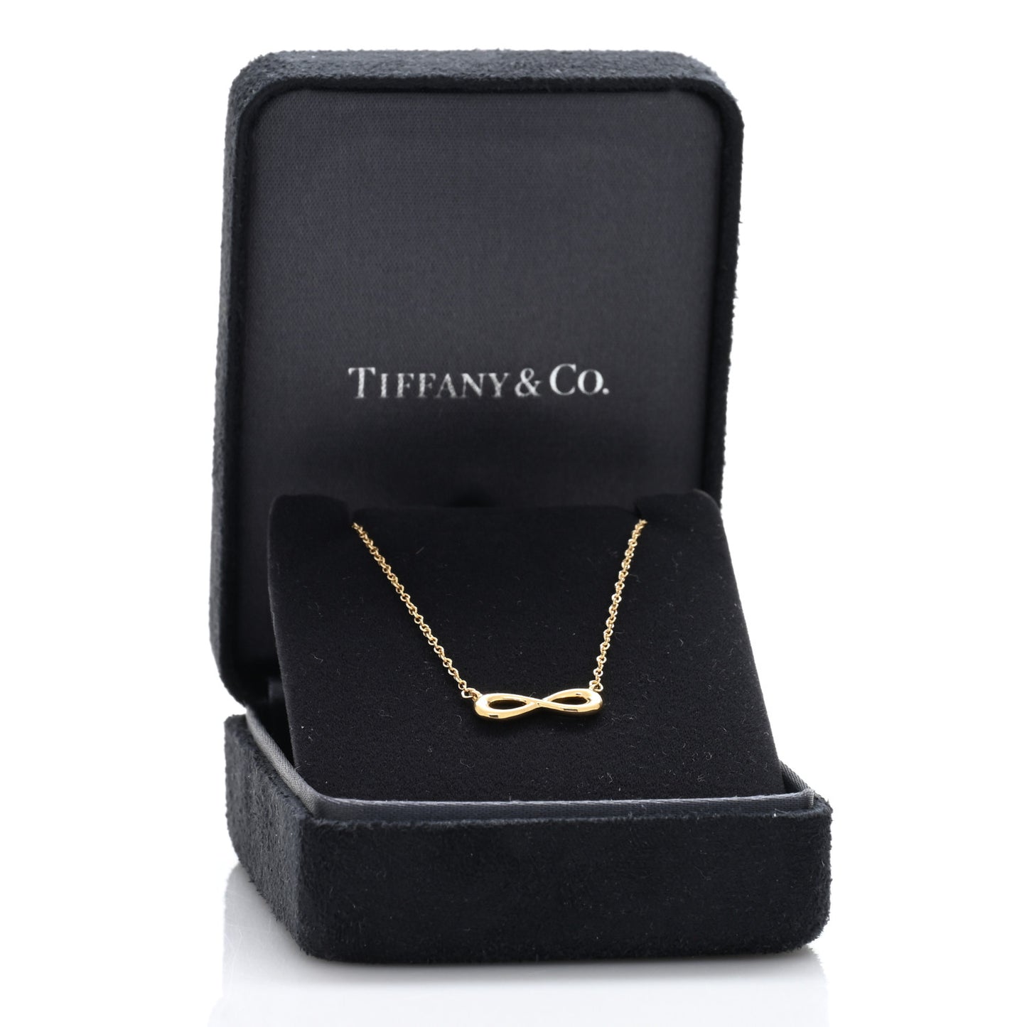 18K Yellow Gold Infinity Pendant Necklace