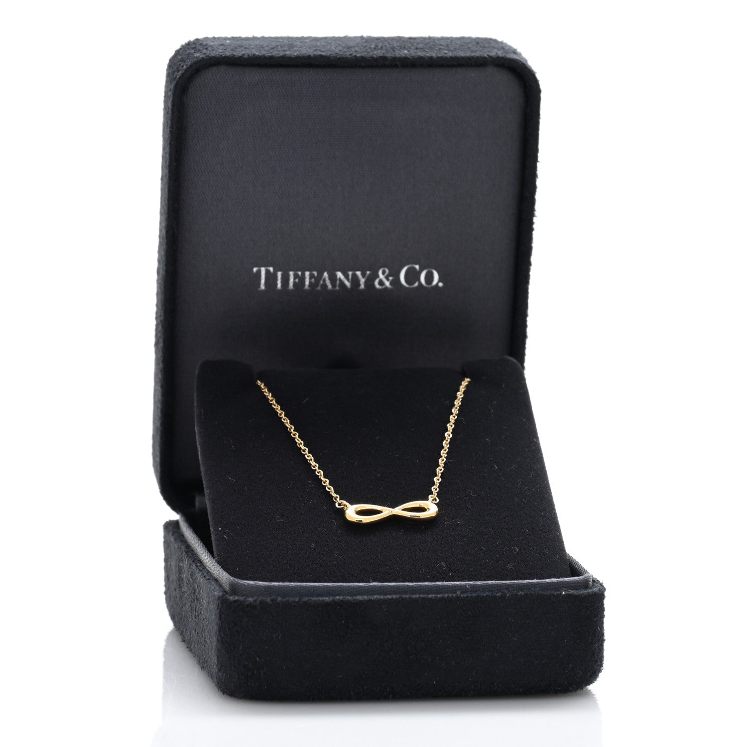 Tiffany 18K Yellow Gold Infinity Pendant Necklace 4 of 4