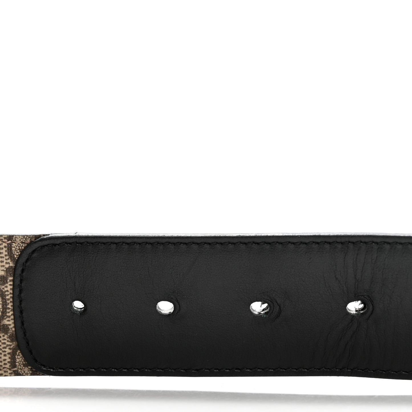 GG Supreme Monogram Matte Plutone Calfskin Double G 40mm Belt 115 46 Beige Ebony Black