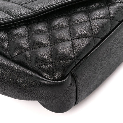 Saint Laurent Sheepskin Tri-Quilt Monogram Medium College Bag Black 10 of 11