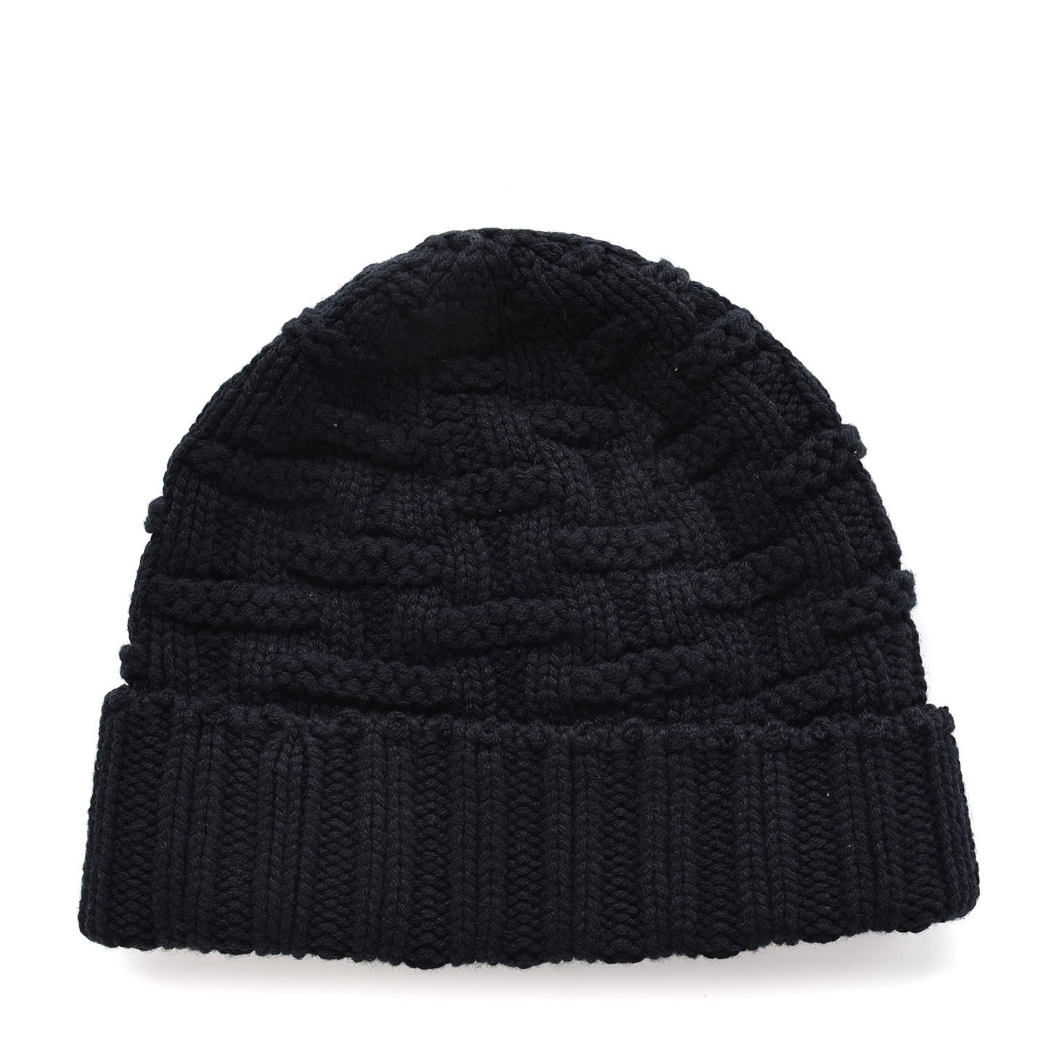 Hermes Cashmere Mens Beanie Hat L Marine 3 of 5