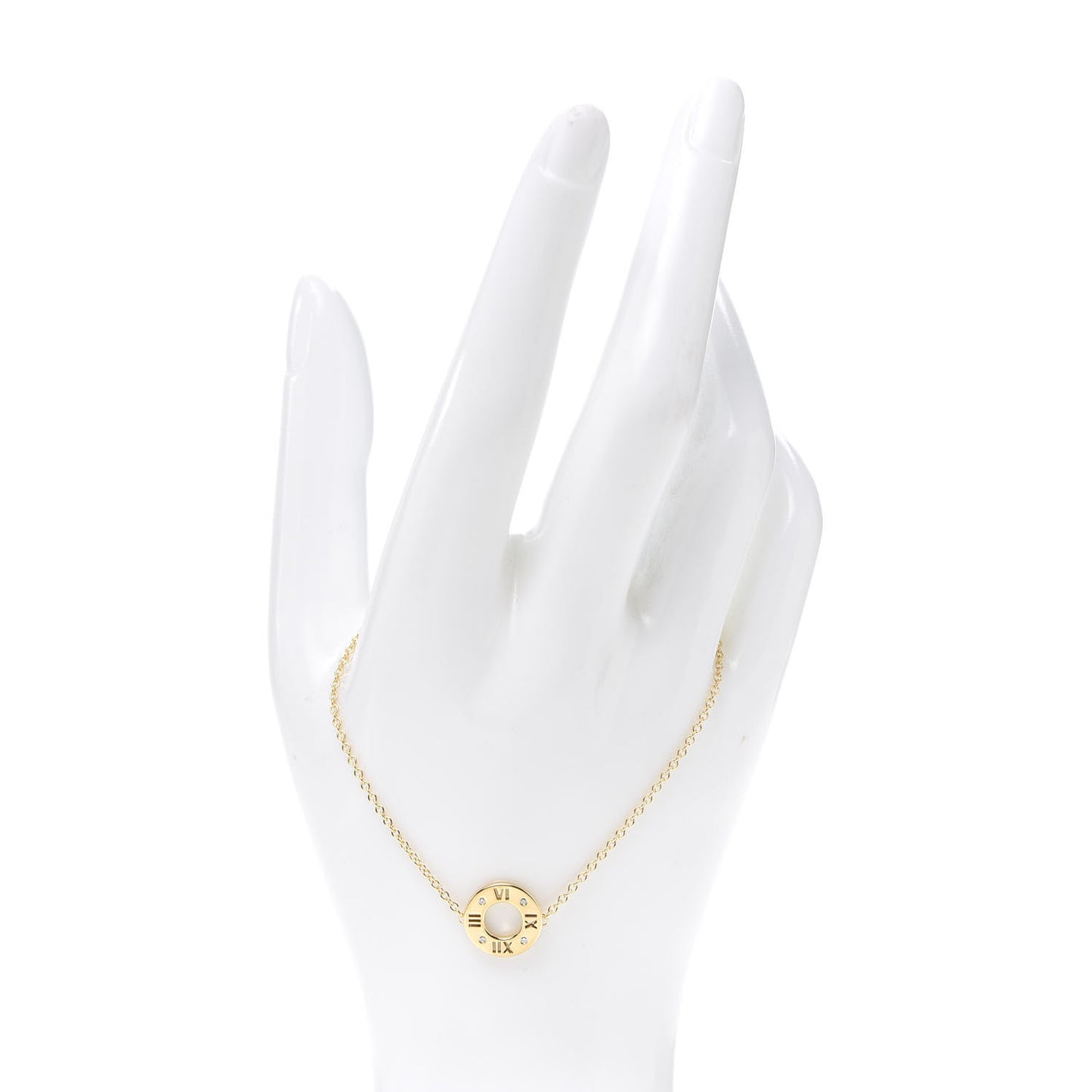 18K Yellow Gold Diamond Atlas Pierced Bracelet