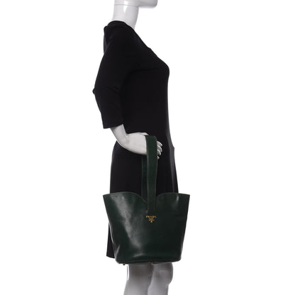 Prada Saffiano Bucket Bag Biliardo 2 of 9