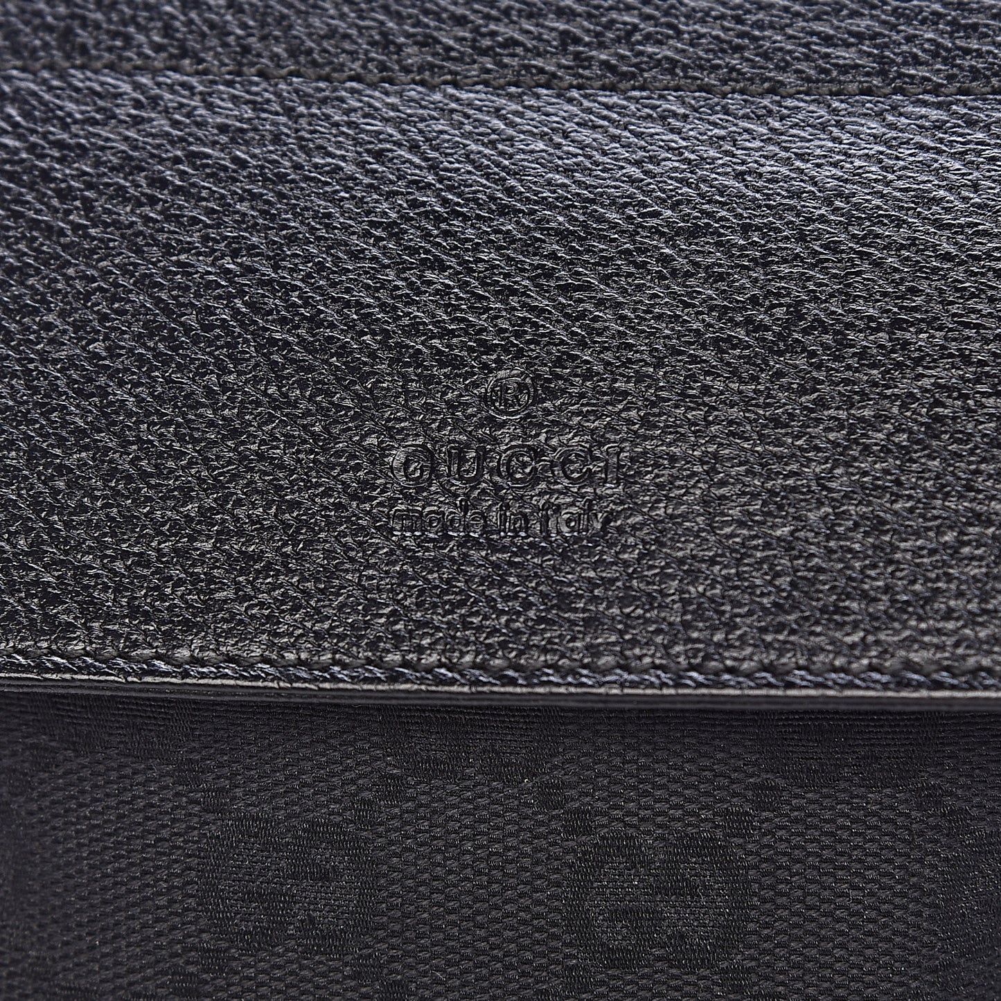 GG Monogram Double Pocket Belt Bag Black