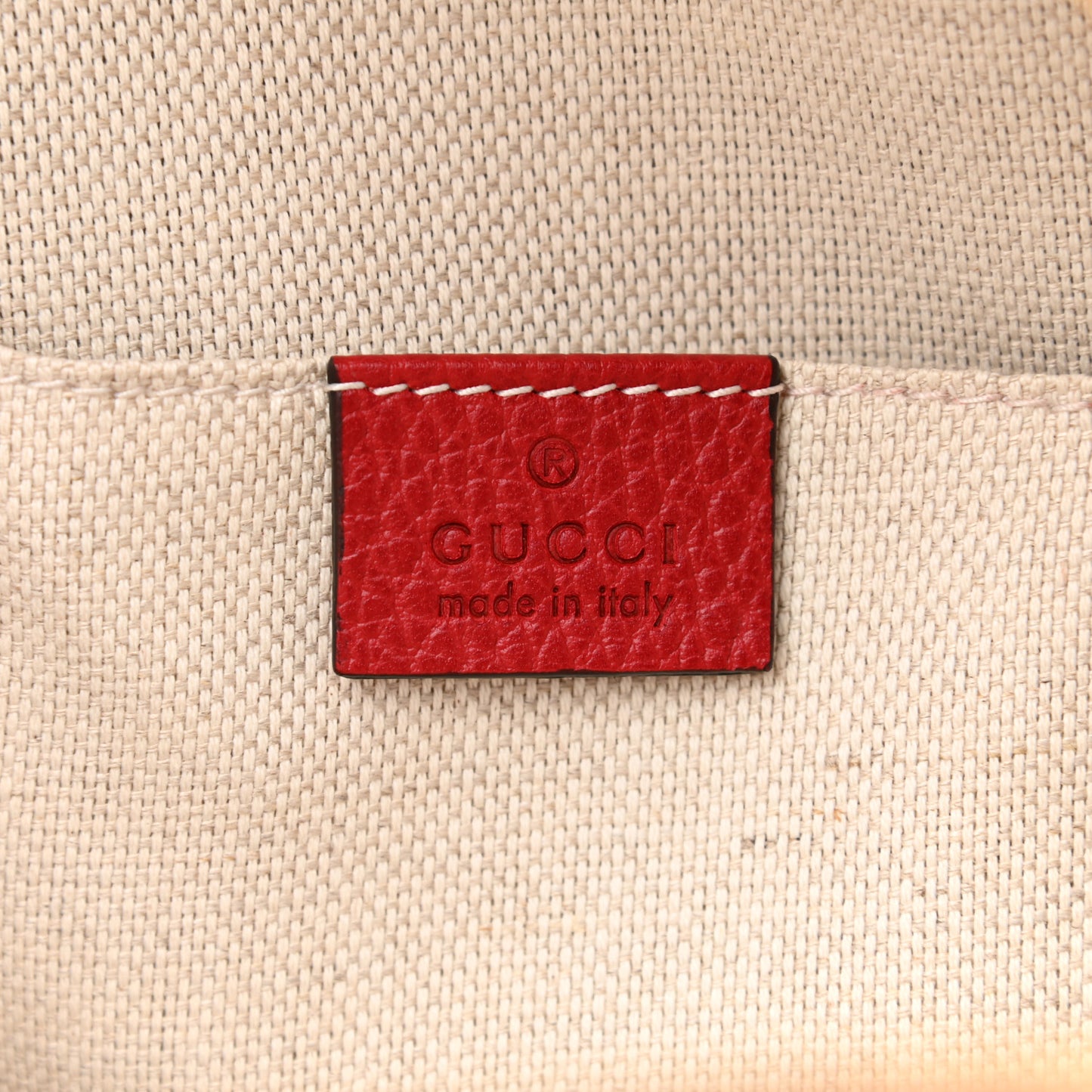 Pebbled Calfskin Soho Chain Backpack Red