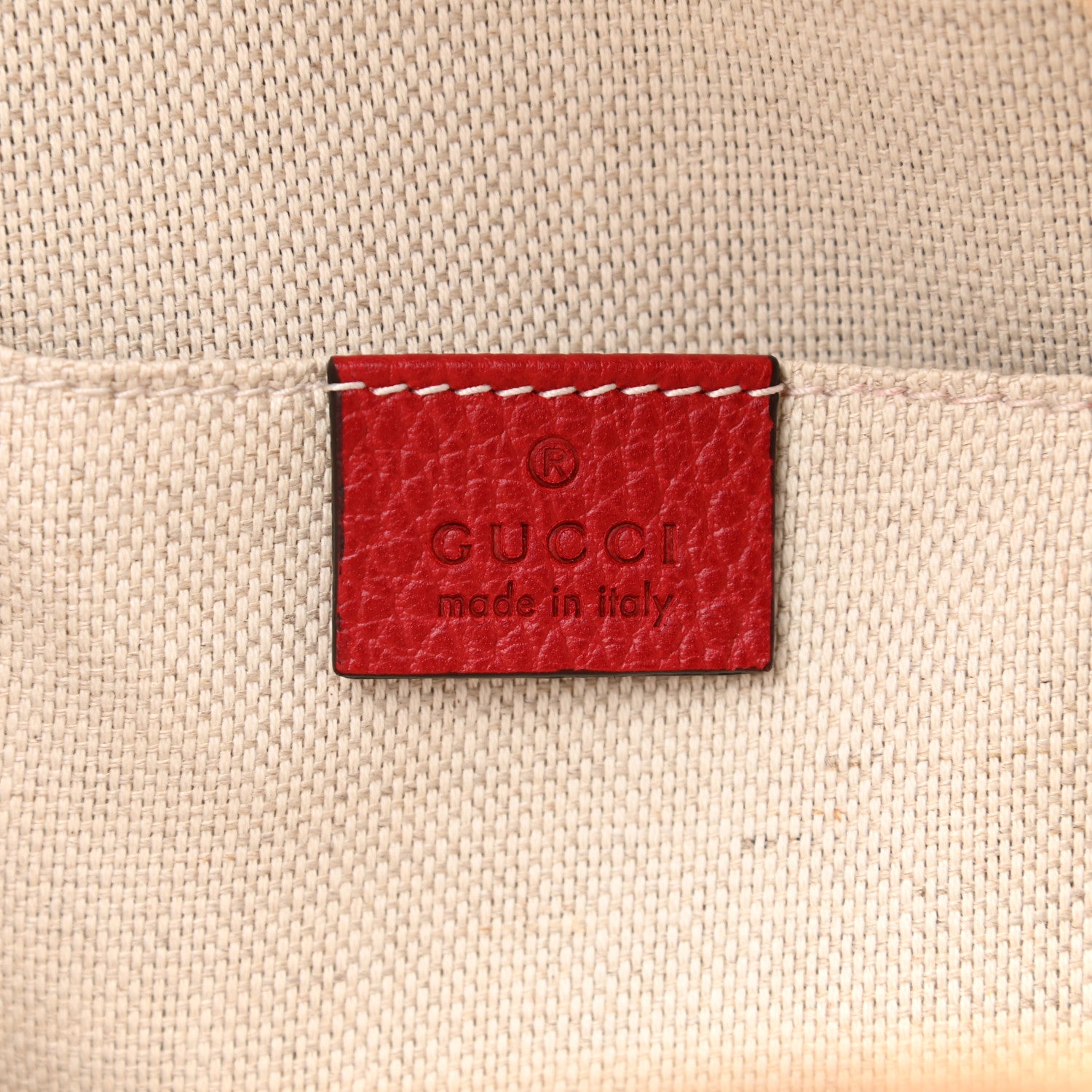 Gucci Pebbled Calfskin Soho Chain Backpack Red 6 of 8