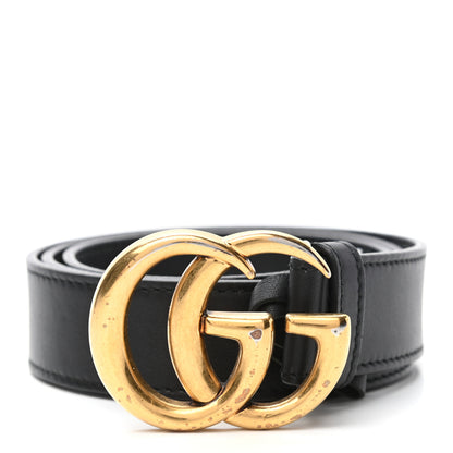 Gucci Calfskin Double G 30mm Belt 85 34 Black 1 of 5