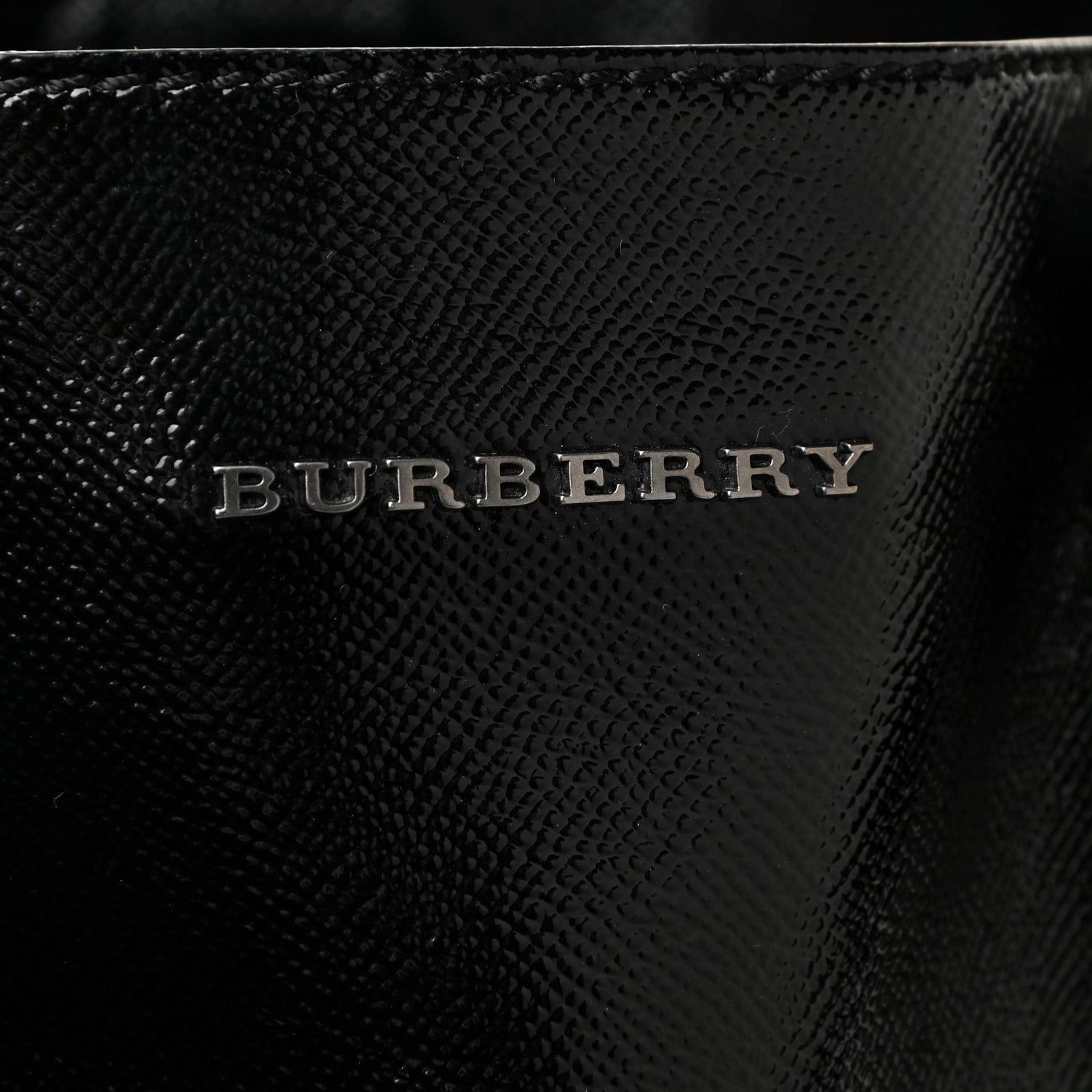 Burberry Patent Large Somerford Tote Black 9 of 20