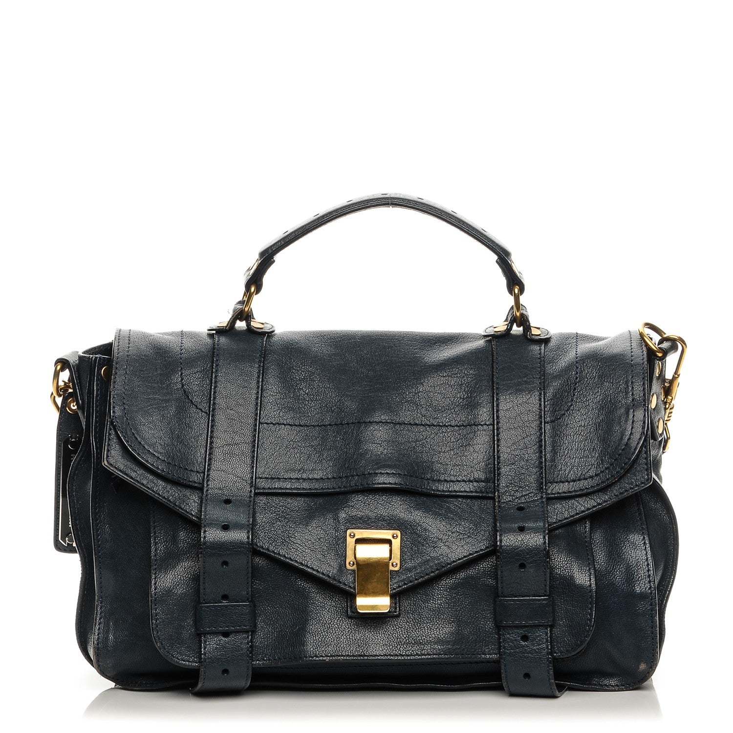 Proenza Schouler Lambskin Medium PS1 Satchel Midnight 1 of 14
