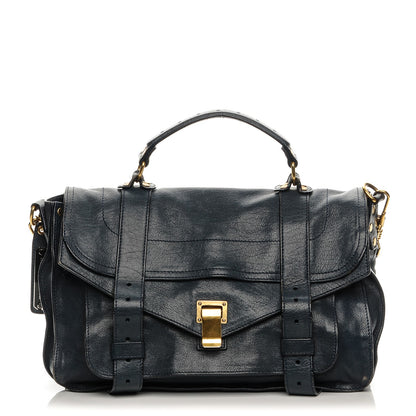 Proenza Schouler Lambskin Medium PS1 Satchel Midnight 1 of 14