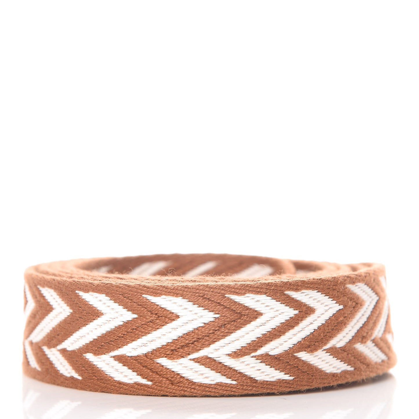 Toile Swift 25mm Sangle ZigZag Shoulder Strap Gold White