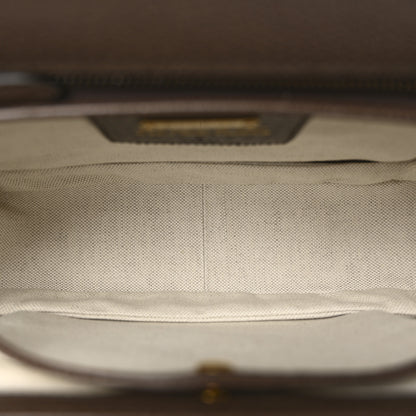 Gucci Canvas Calfskin 100 Centennial Music Medium Bamboo 1947 Top Handle Bag Multicolor 5 of 11
