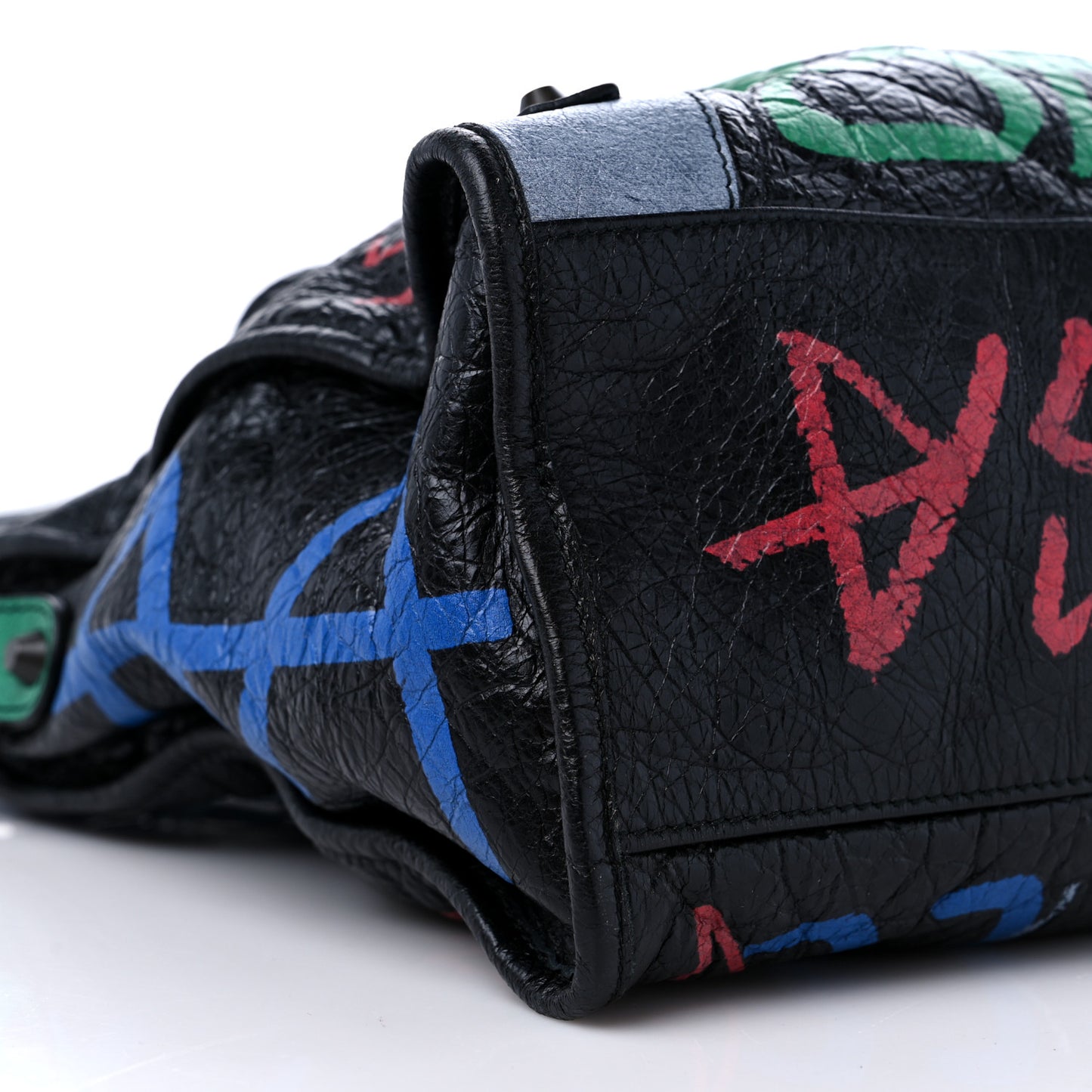 Agneau Graffiti All Over Classic Hardware City Black Vert Rouge