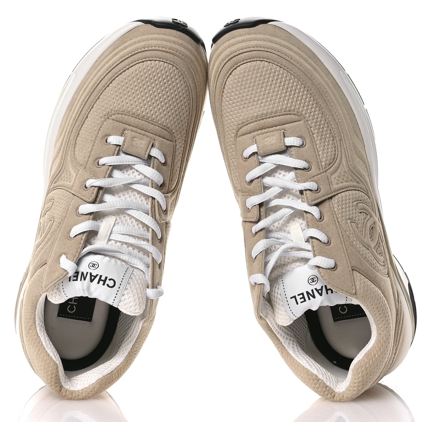 Fabric Womens CC Sneakers 39.5 Beige