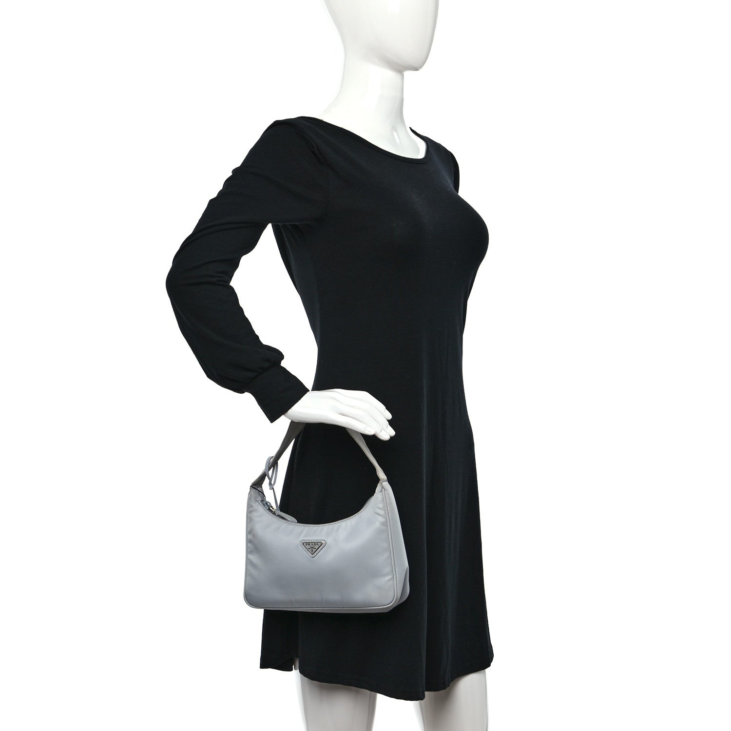 Prada Tessuto Nylon Mini Re-Edition 2000 Bag Fiordaliso 2 of 10