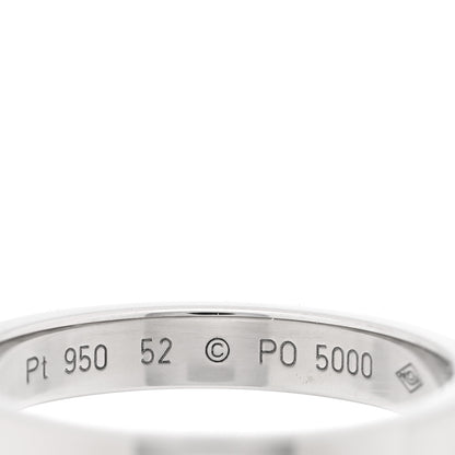 Cartier Platinum Diamond 3mm C De Cartier Wedding Band Ring 52 6 4 of 4