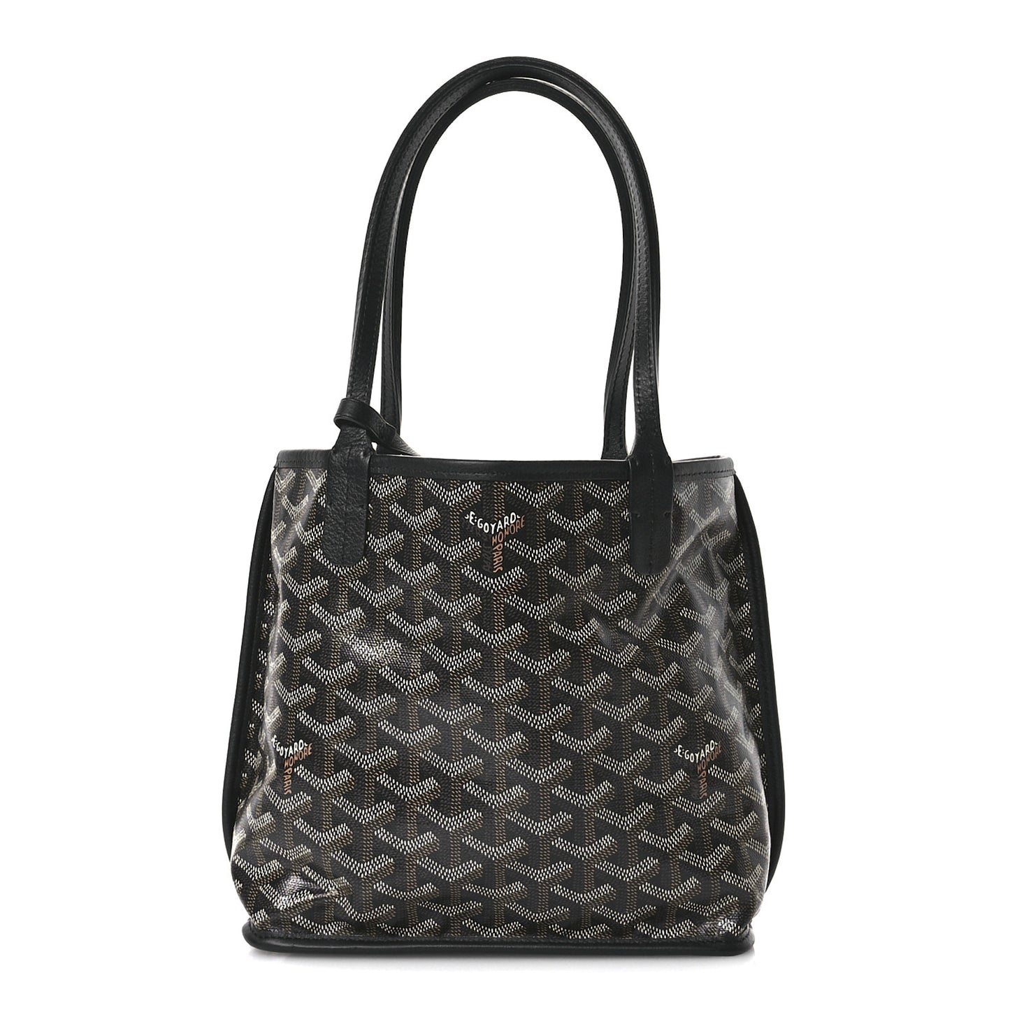 Goyardine Reversible Mini Anjou Black