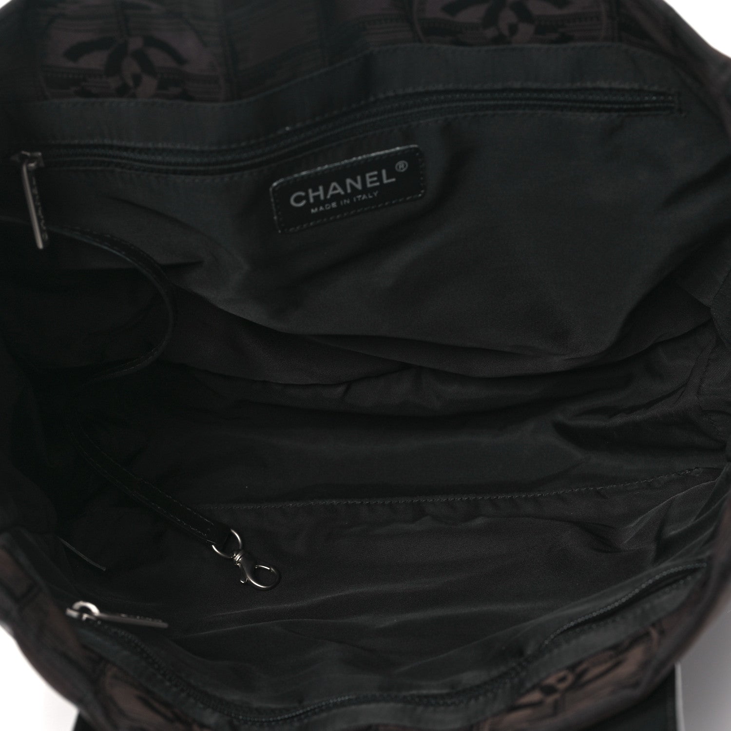 Chanel Nylon Large Travel Tote Brown 5 of 11