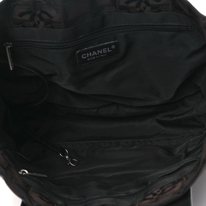 Chanel Nylon Large Travel Tote Brown 5 of 11
