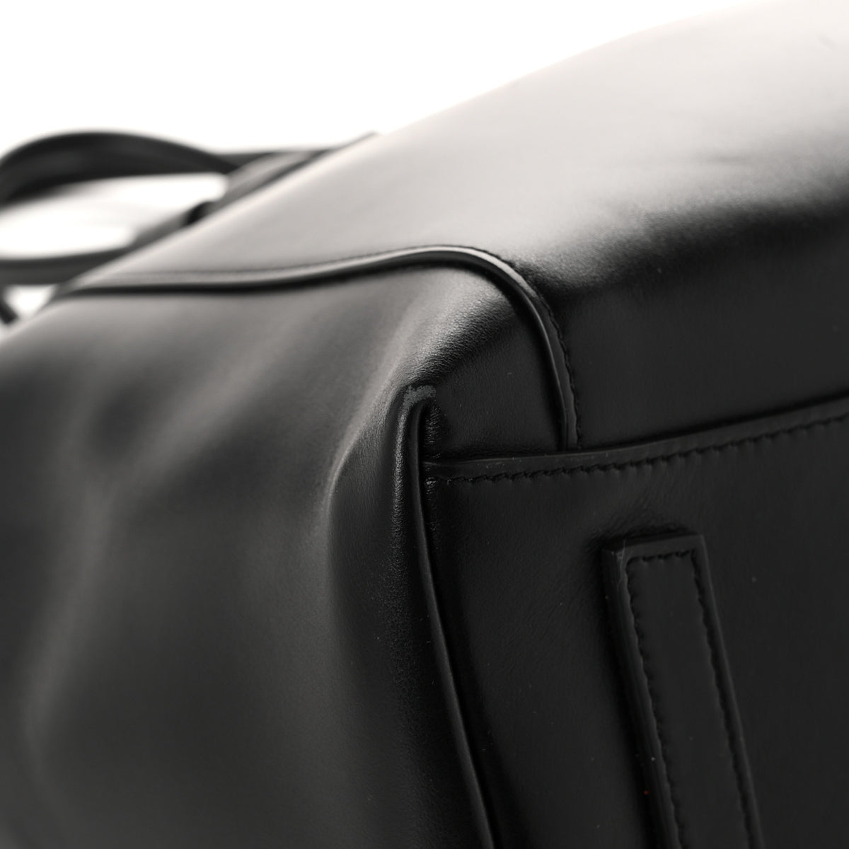 Box Calfskin Small Antigona Sport Top Handle Bag Black