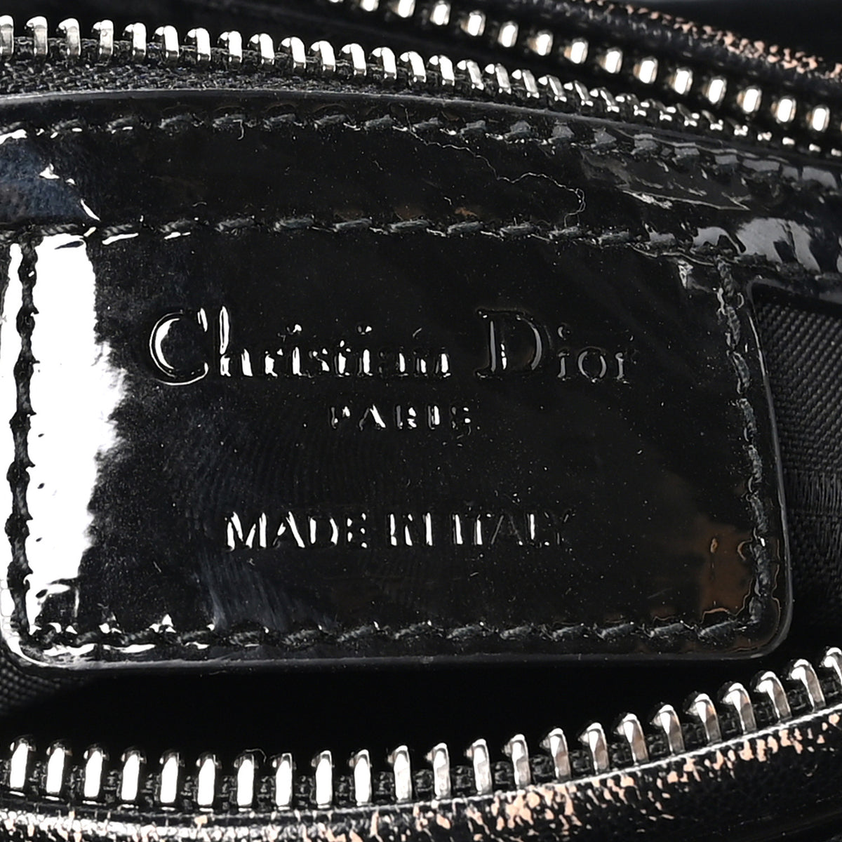 Christian Dior Patent Cannage Medium Lady Dior Black 6 of 11