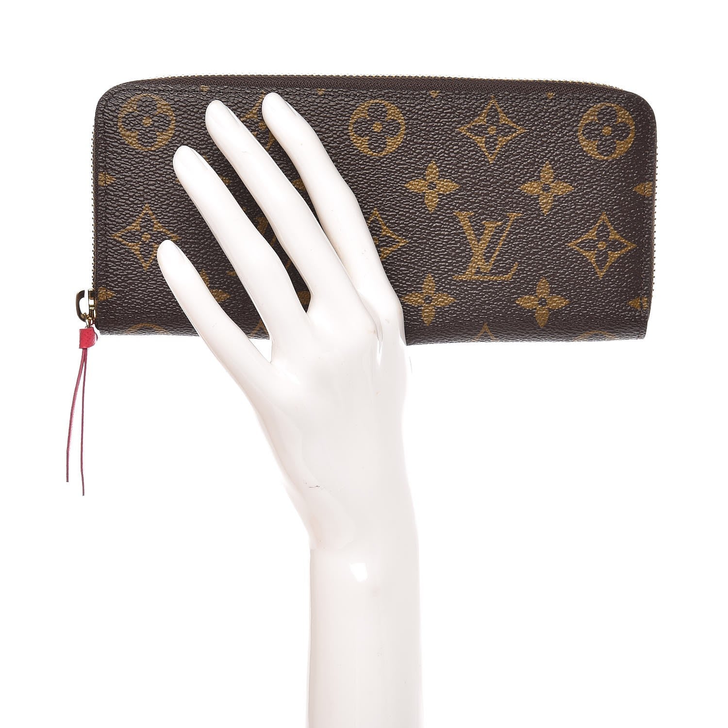 Louis Vuitton Monogram Clemence Wallet Hot Pink 2 of 7