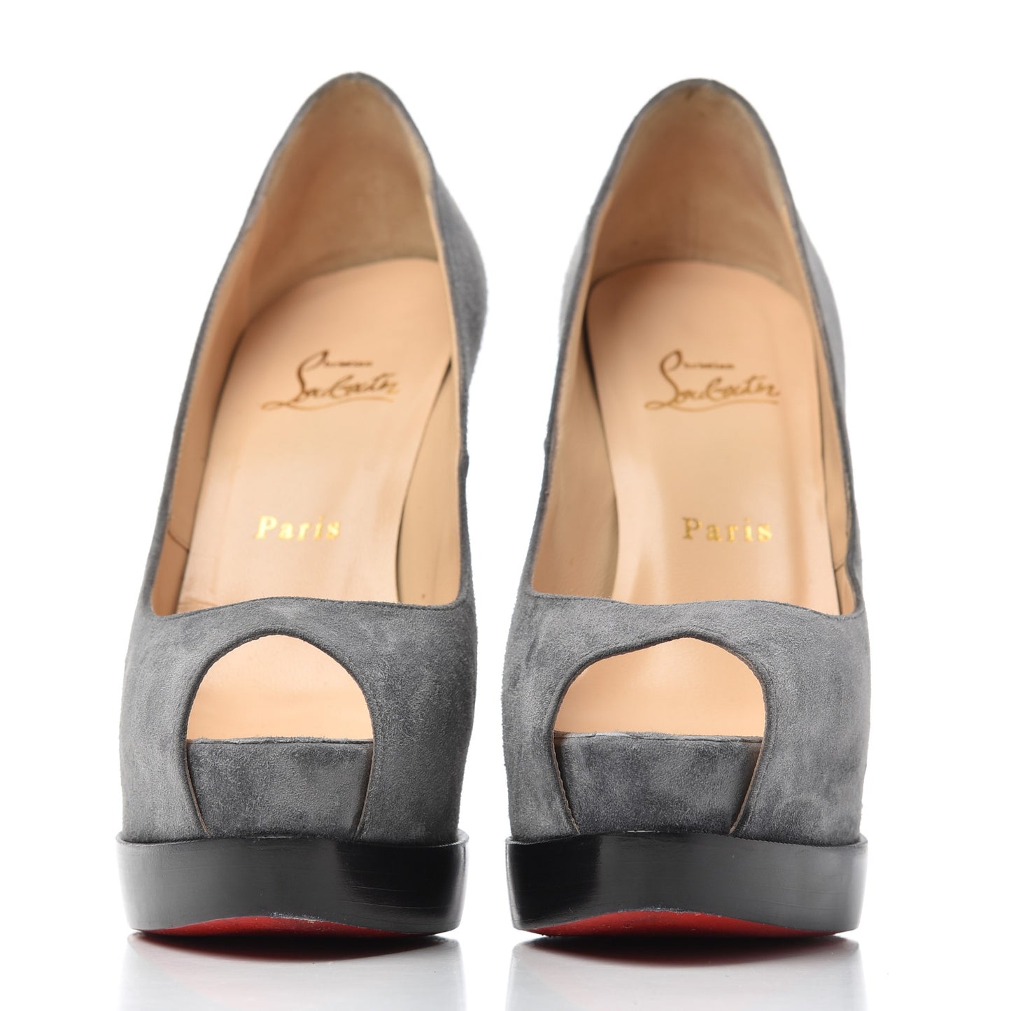 Suede Palais Royal Trepointe 140 Pumps 38 Grey