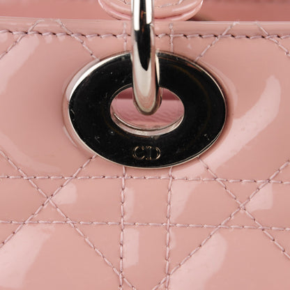 Christian Dior Patent Cannage Large Lady Dior Light Pink 7 of 9