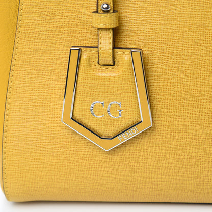Fendi Vitello Elite Petite 2Jours Tote Mustard 10 of 10