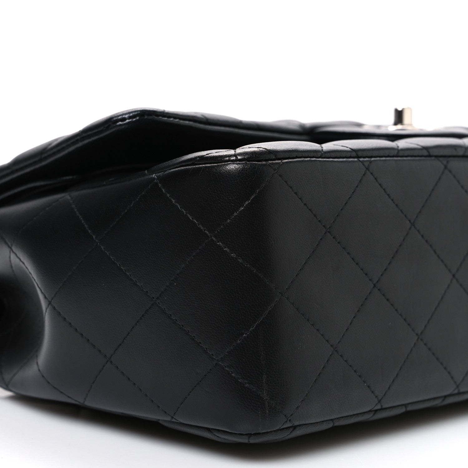 Chanel Lambskin Quilted Jumbo Double Flap Black 9 of 11
