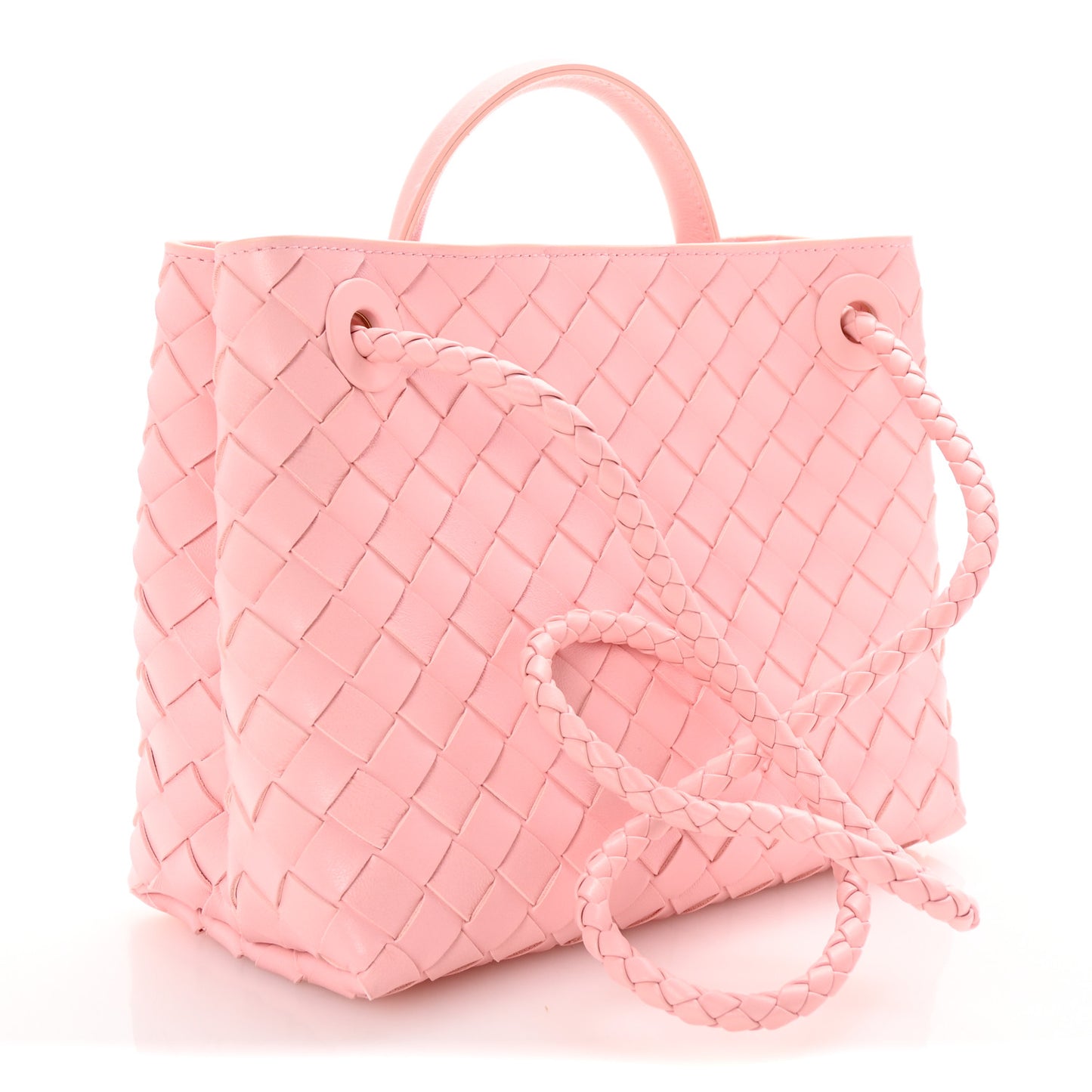 Nappa Intrecciato Small Andiamo Shoulder Bag Lotus