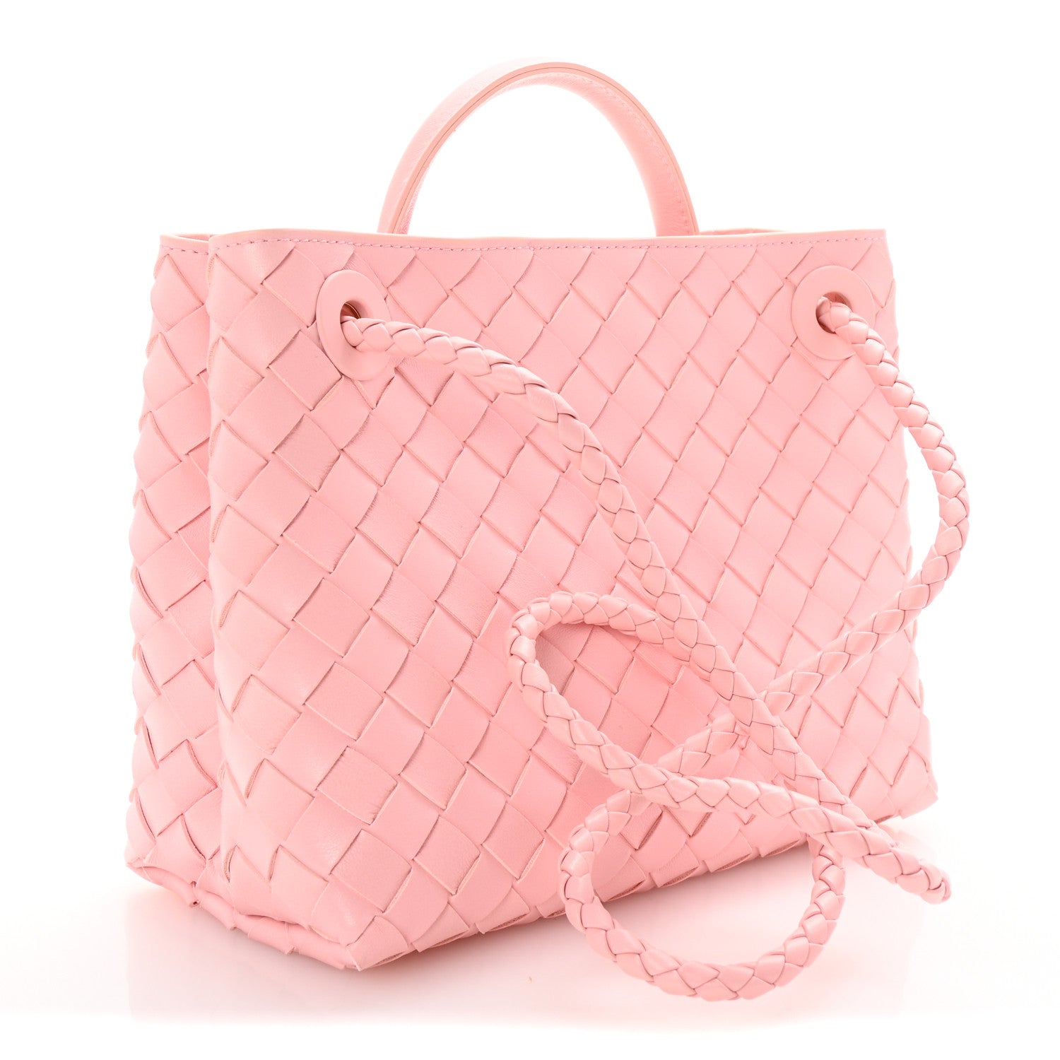 Bottega Veneta Nappa Intrecciato Small Andiamo Shoulder Bag Lotus 3 of 9