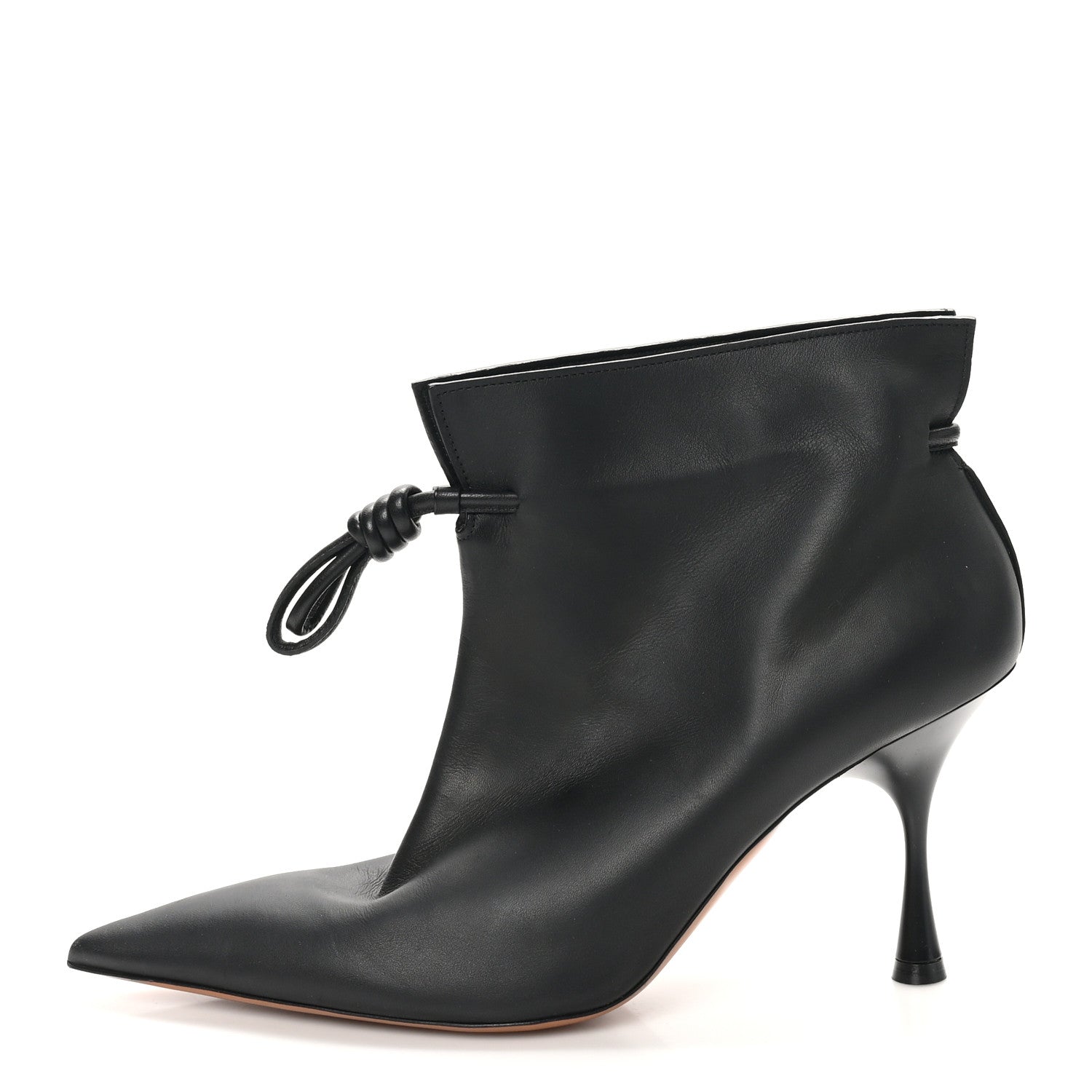 Loewe Calfskin Flamenco Ankle Boots 40 Black 1 of 7
