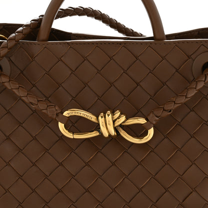 Bottega Veneta Nappa Intrecciato Small Andiamo Shoulder Bag Cognac 7 of 12
